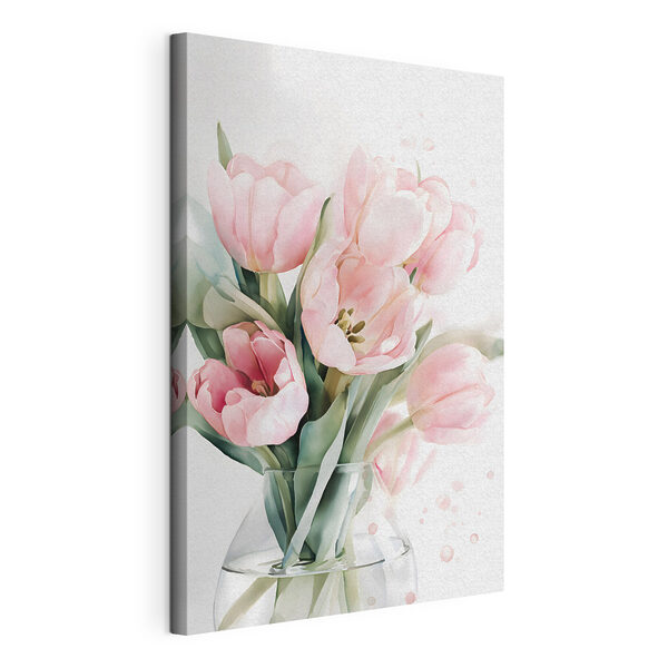 Obraz Obraz Kytica jemných ružových tulipánov (Katalógové číslo: s49225)