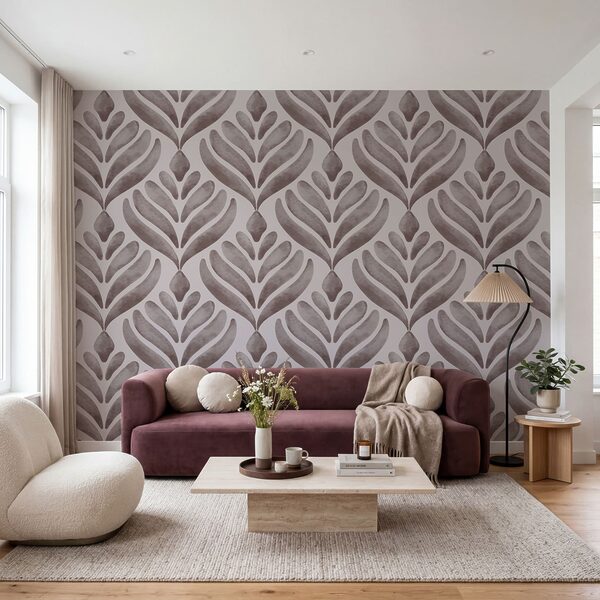 Vzor listov na bielom pozadí Vzor listov na bielom pozadí
