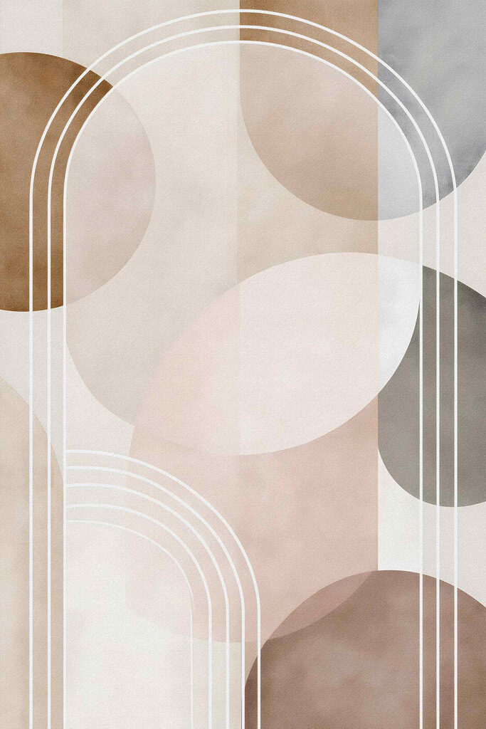 Soft curves and gentle color palette