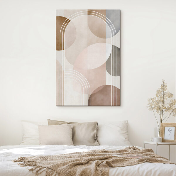 Soft curves and gentle color palette