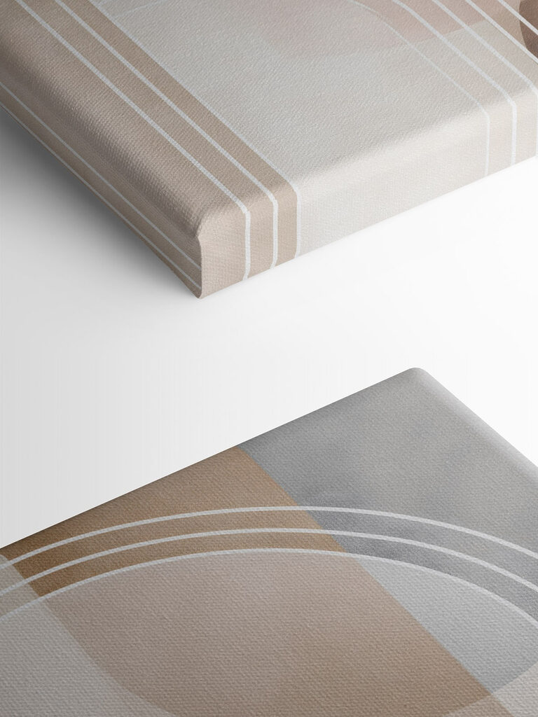 Soft curves and gentle color palette