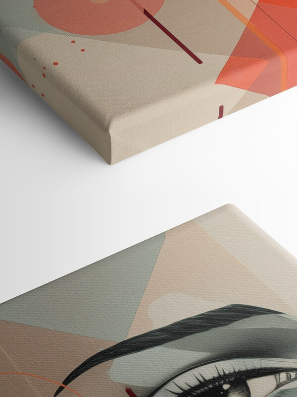Painting of a woman's face