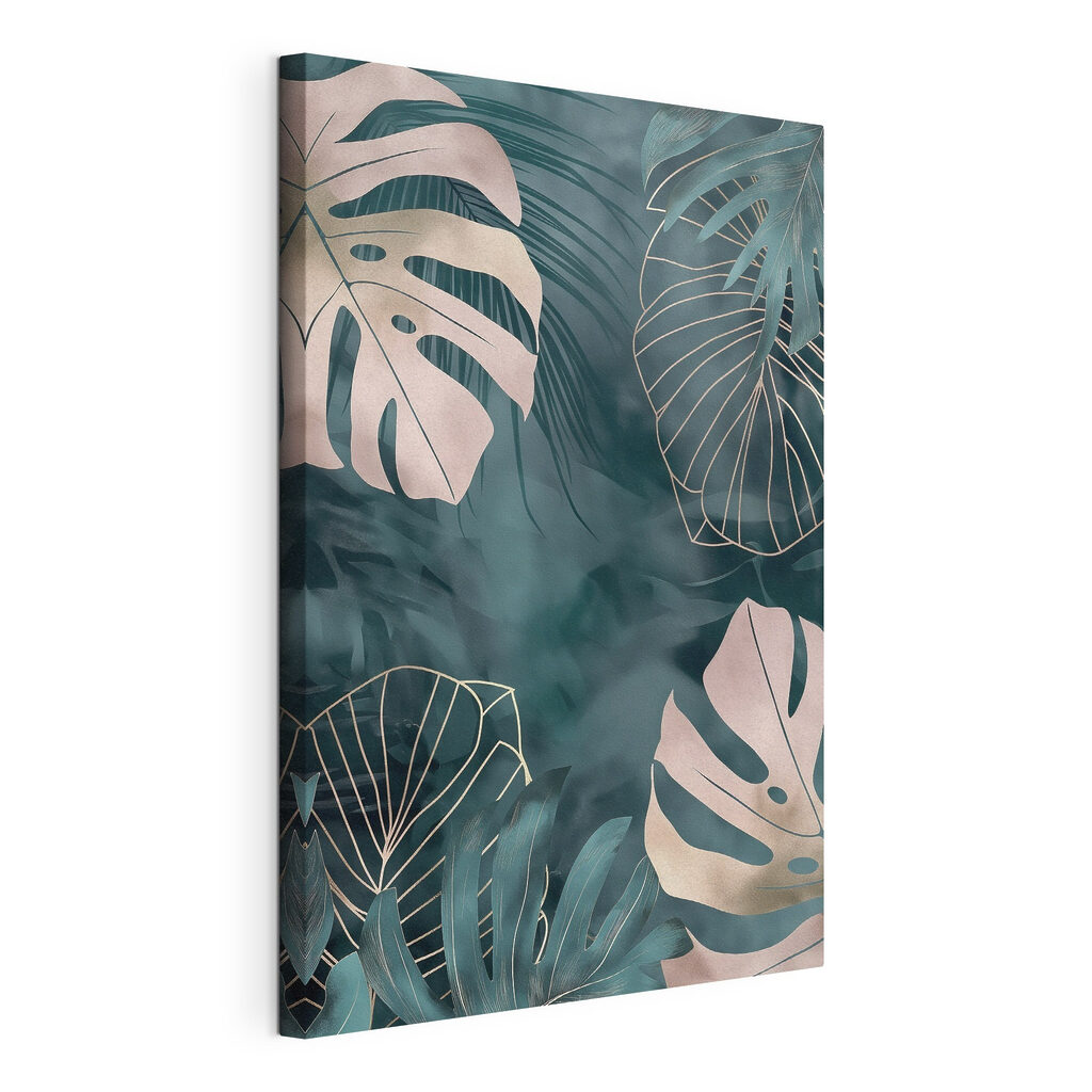 - Elegant leaves in soft colors - Elegant leaves in soft colors