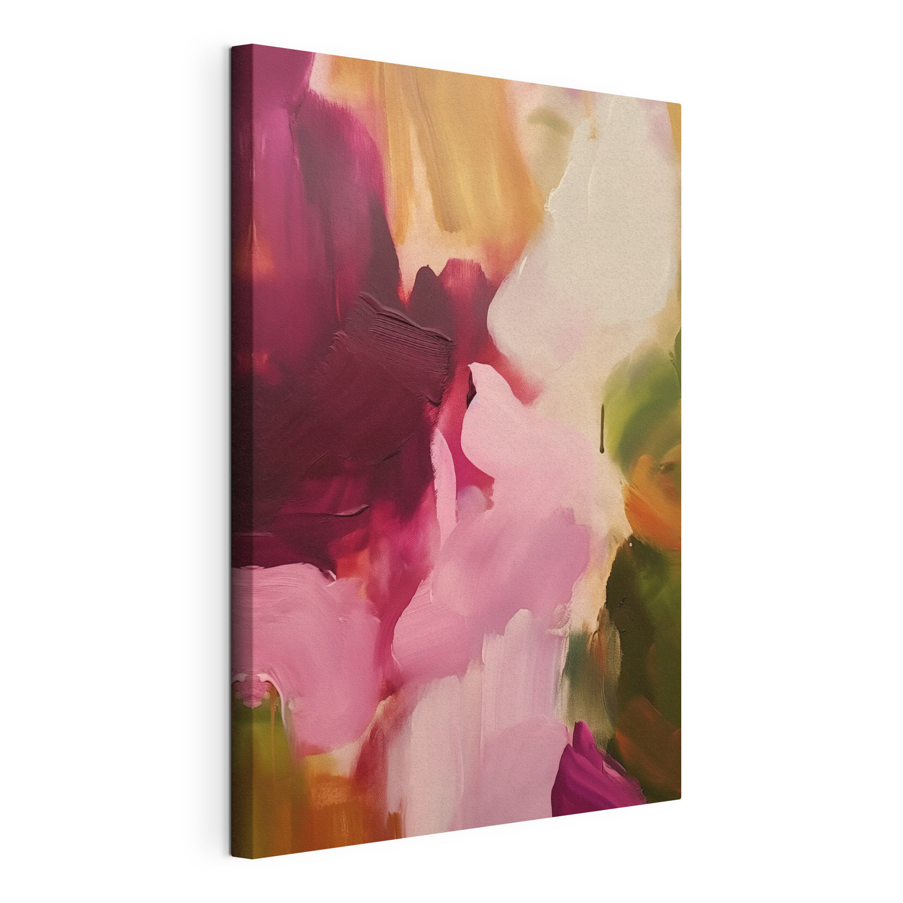 Painting of pink and green colors Painting of pink and green colors