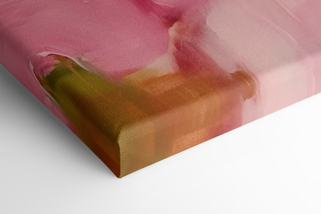Painting of pink and green colors Painting of pink and green colors