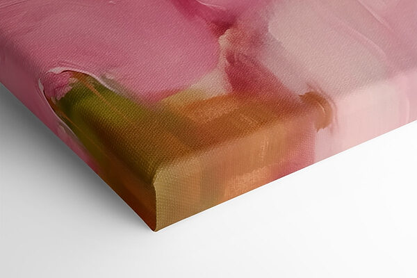 Painting of pink and green colors Painting of pink and green colors