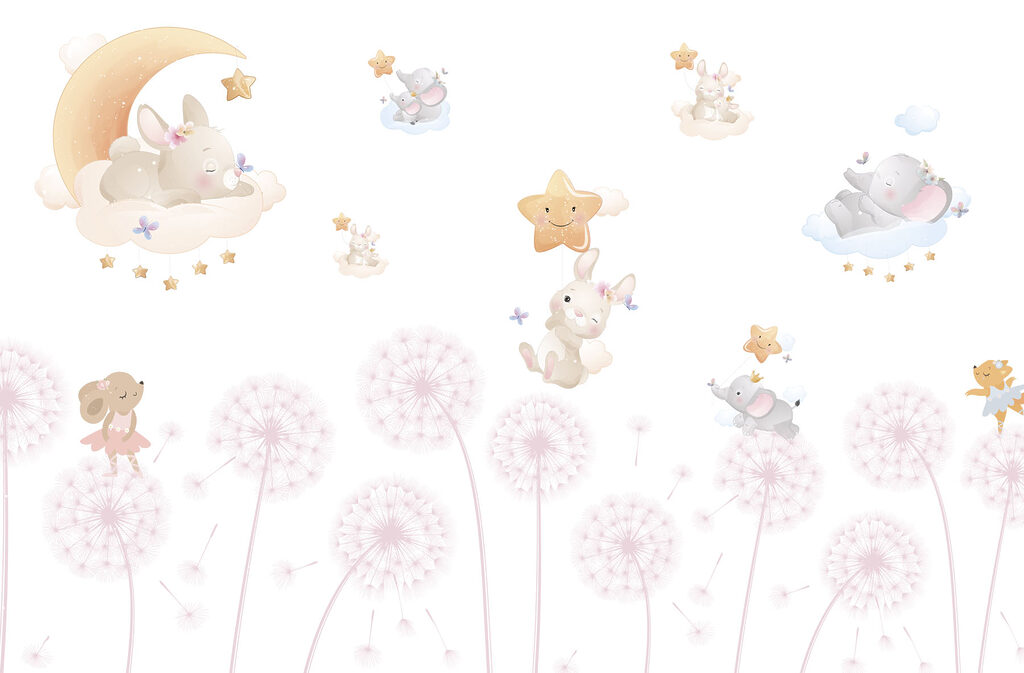 Group of animals flying in the air Group of animals flying in the air