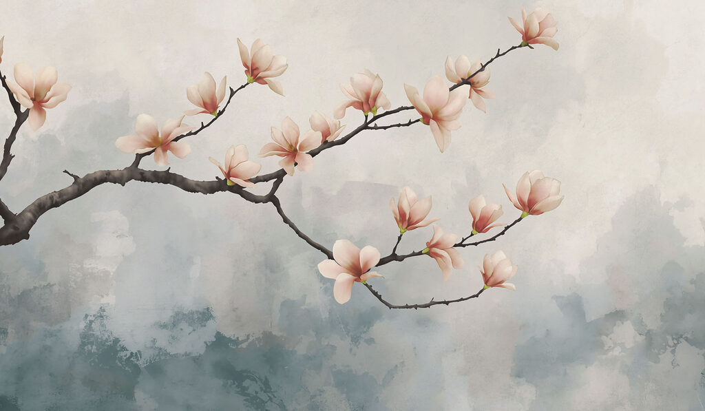 Branch with flowers on it Branch with flowers on it