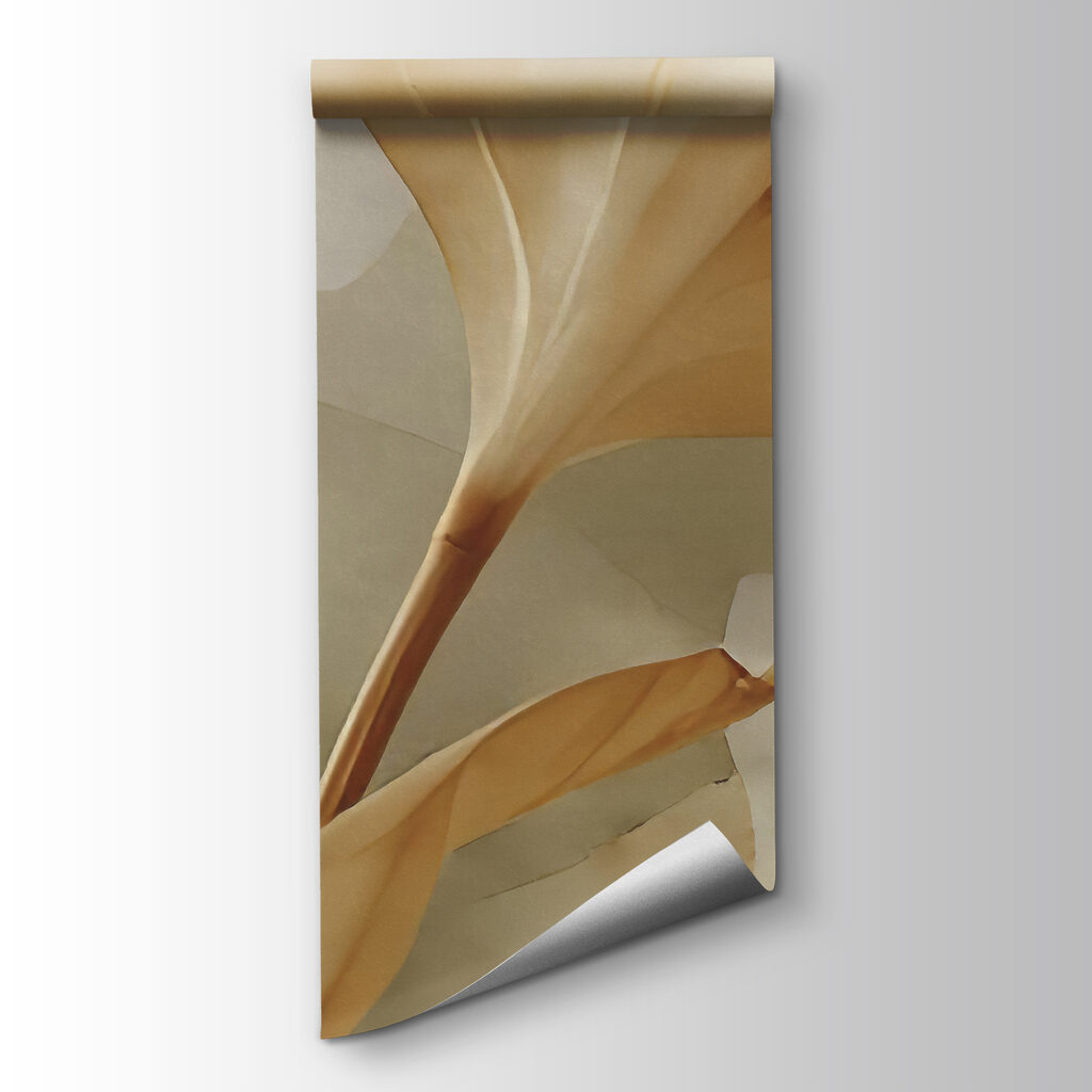 Leaf on a wall
