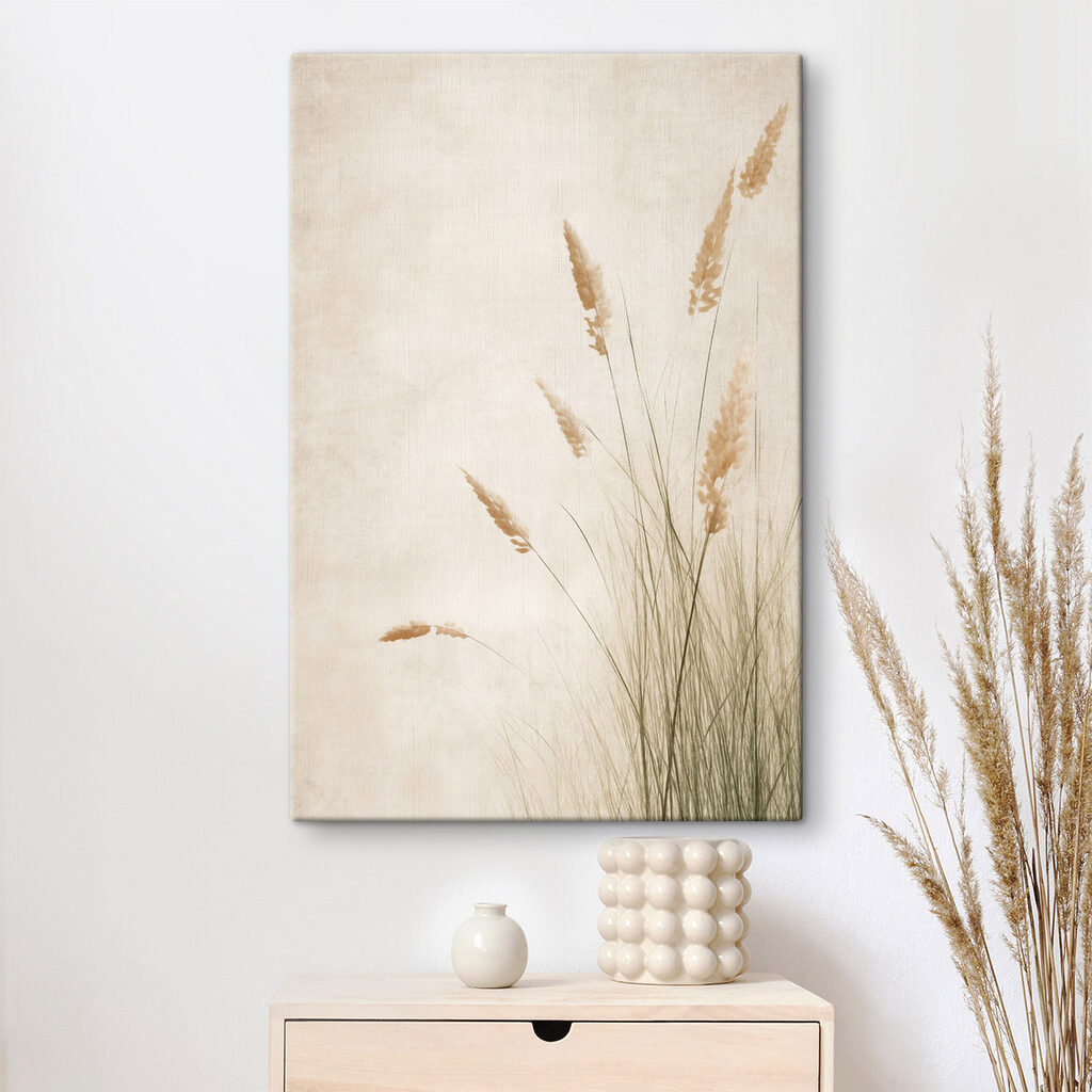 Delicate grass swaying in the breeze