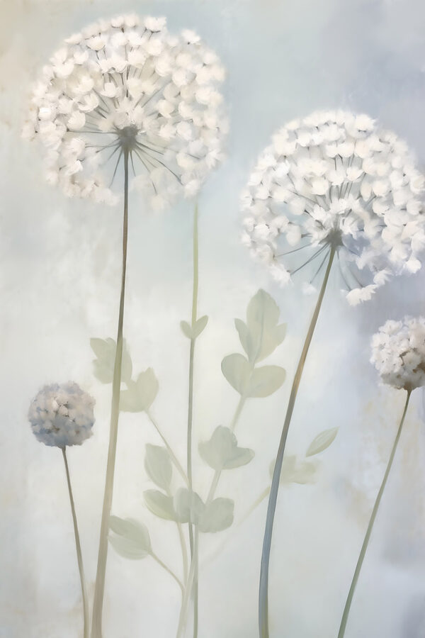 Painting of white flowers