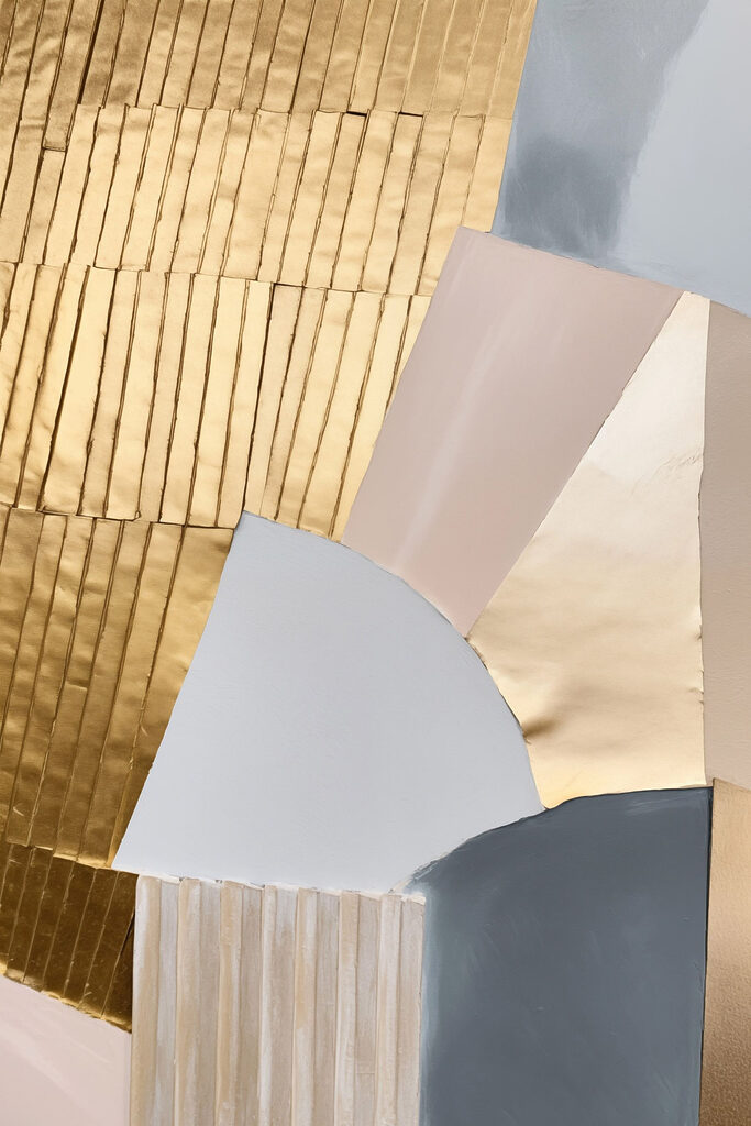Artful arrangement of soft colors