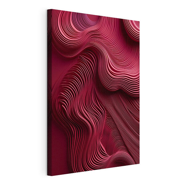 Red wavy lines on a surface