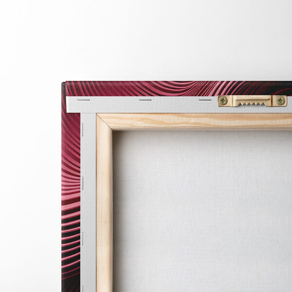 Red wavy lines on a surface
