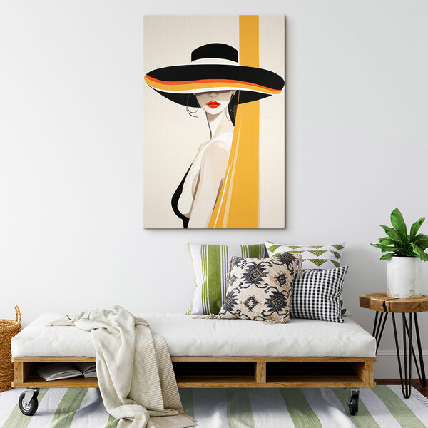 Woman wearing a hat