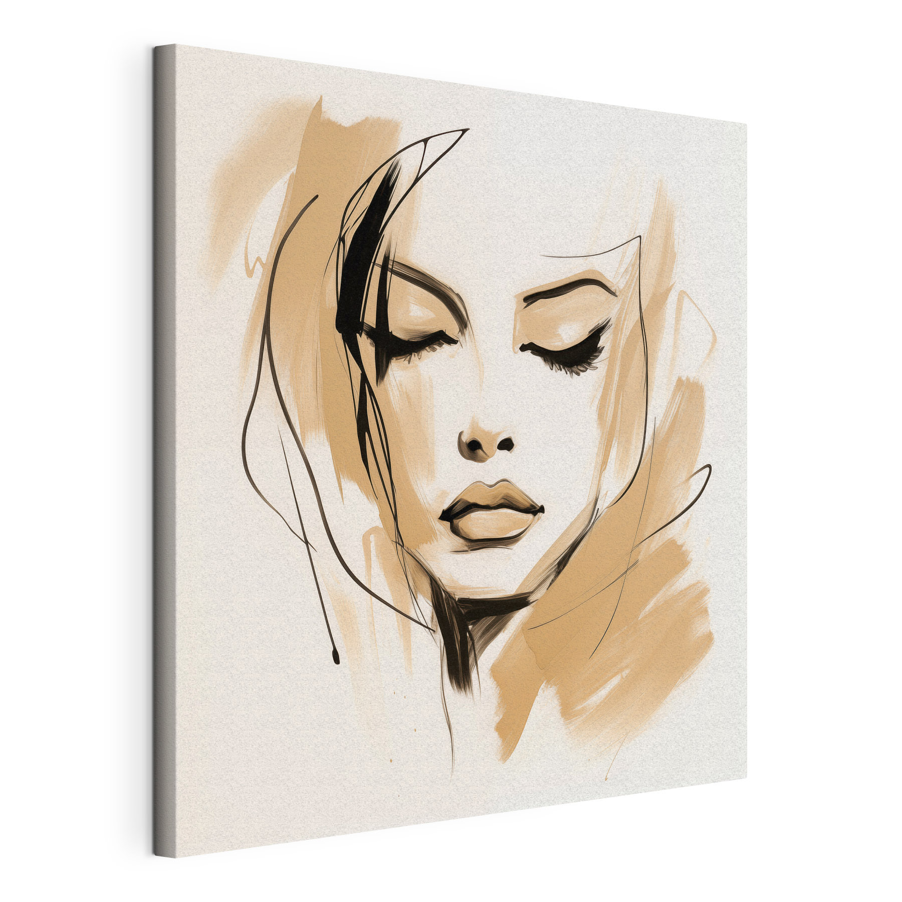 Drawing of a woman's face Drawing of a woman's face
