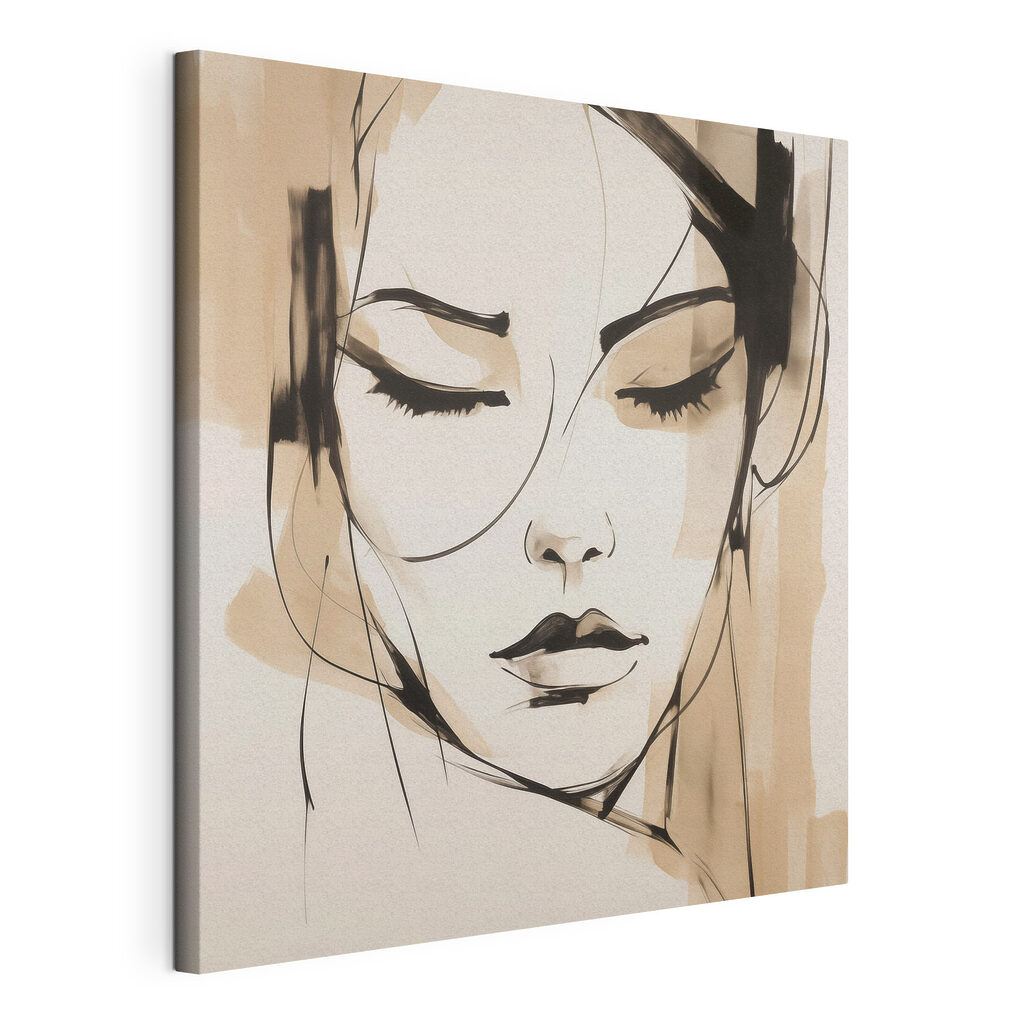 Drawing of a woman's face