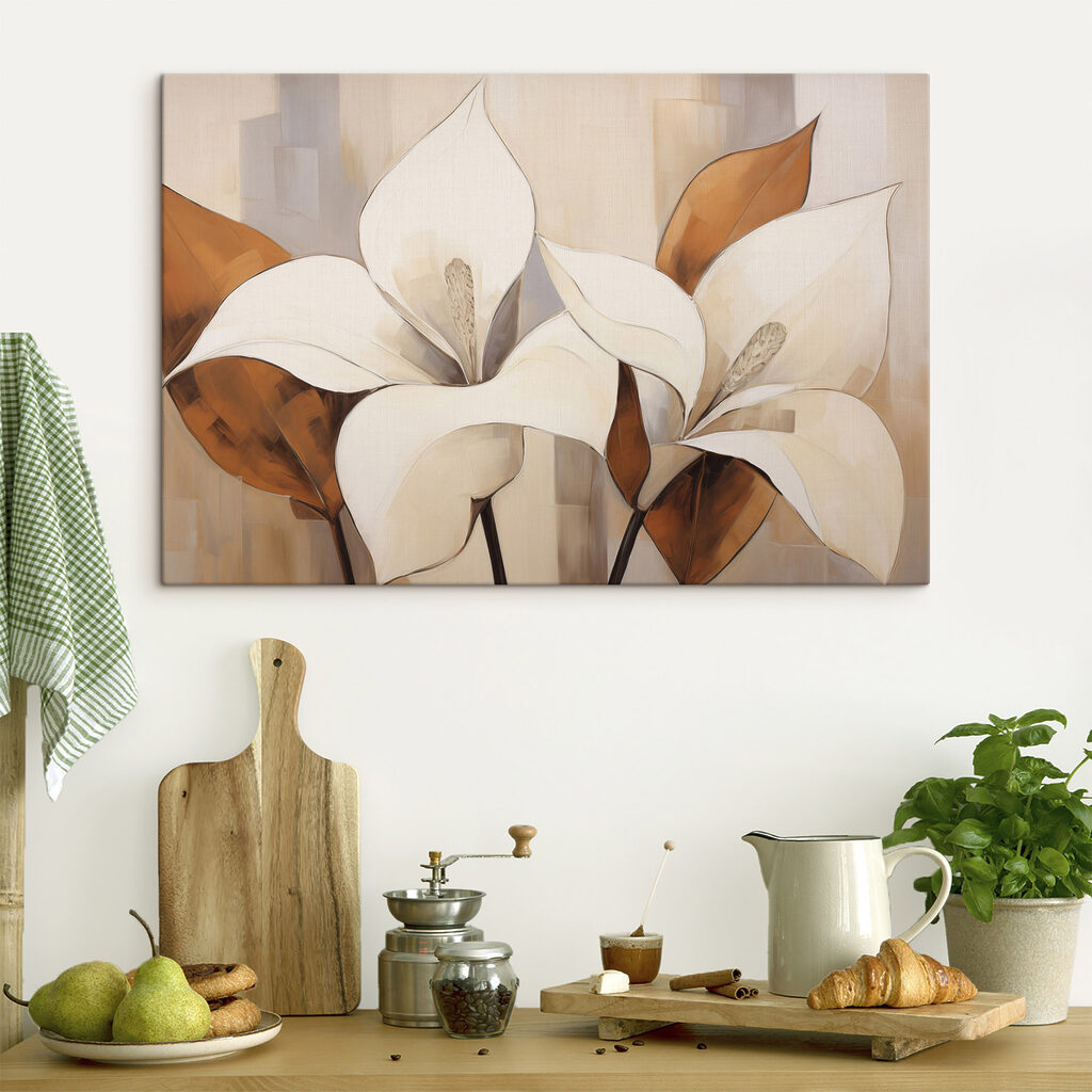 Painting of white flowers