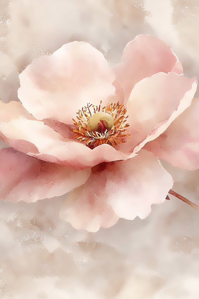 Delicate petals in soft pastel hues Delicate petals in soft pastel hues