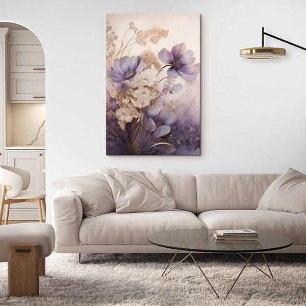 Delicate blooms in soft hues