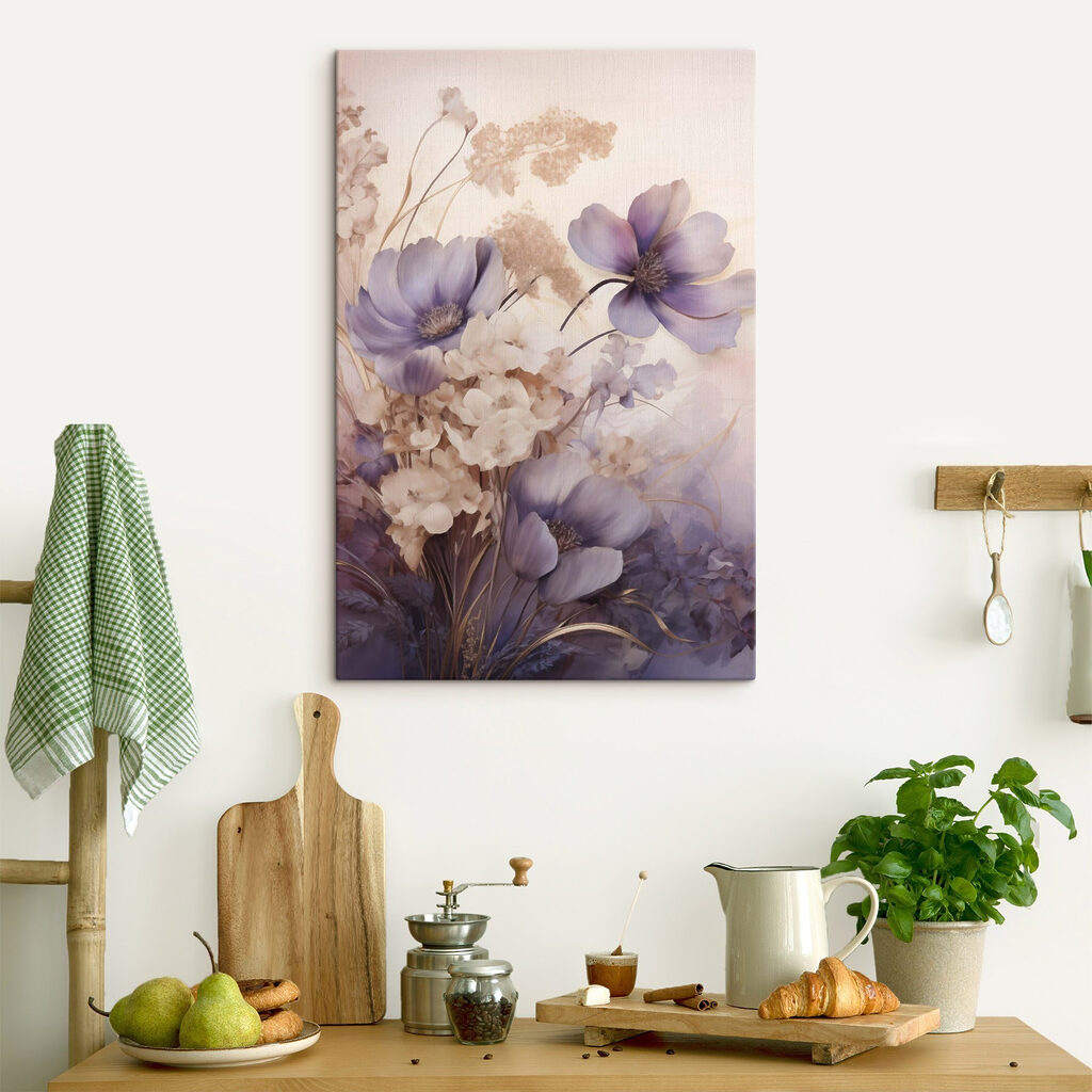 Delicate blooms in soft hues