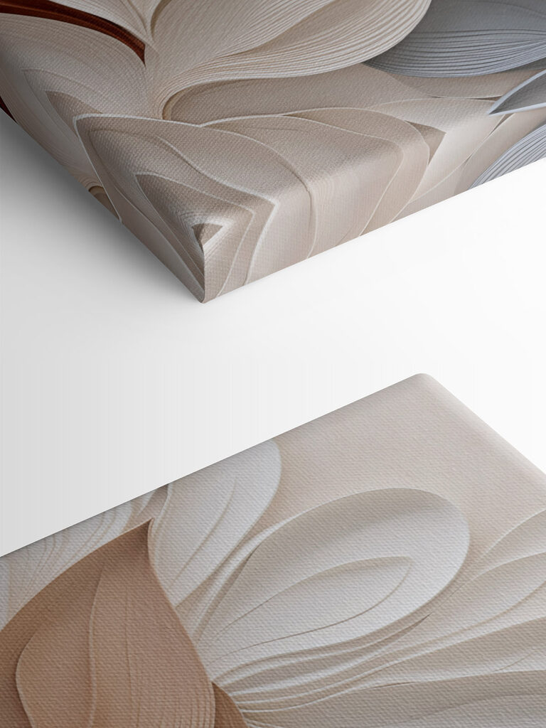 Softly flowing paper leaf design Softly flowing paper leaf design
