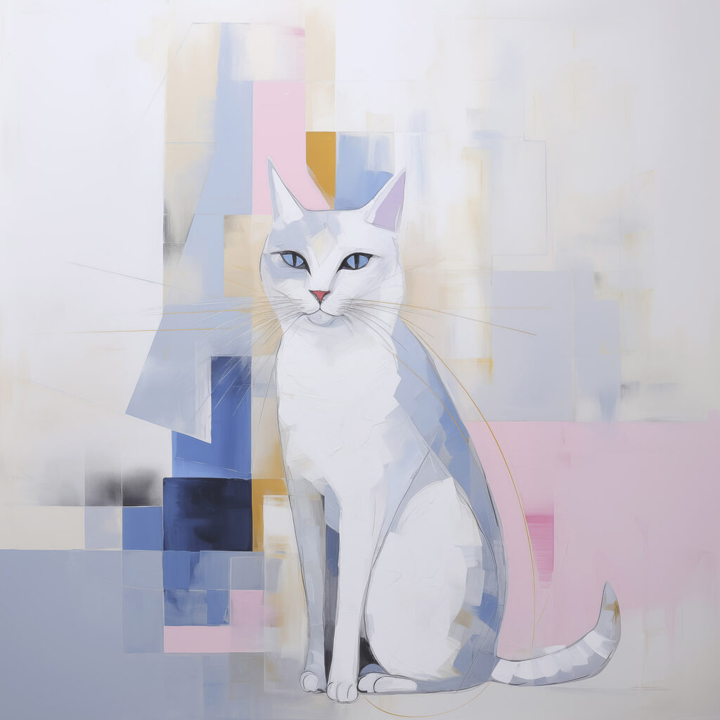 Painting of a cat Painting of a cat