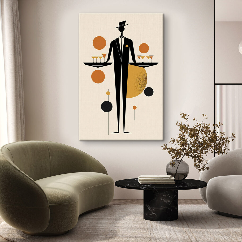Man in a tuxedo holding a tray of drinks Man in a tuxedo holding a tray of drinks