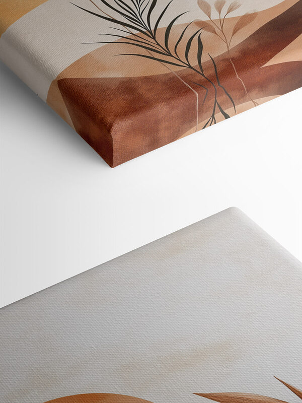 Painting of plants and sun