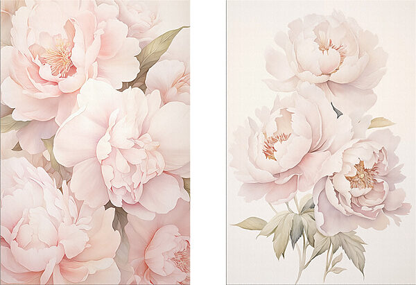 Soft blooms in gentle pastel hues Soft blooms in gentle pastel hues