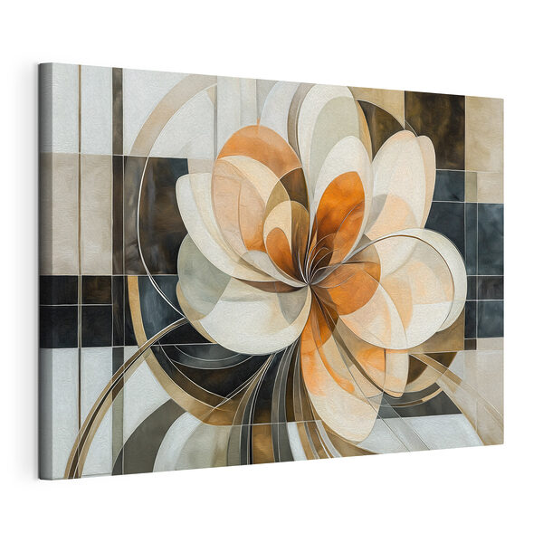 Abstract flower in soft hues