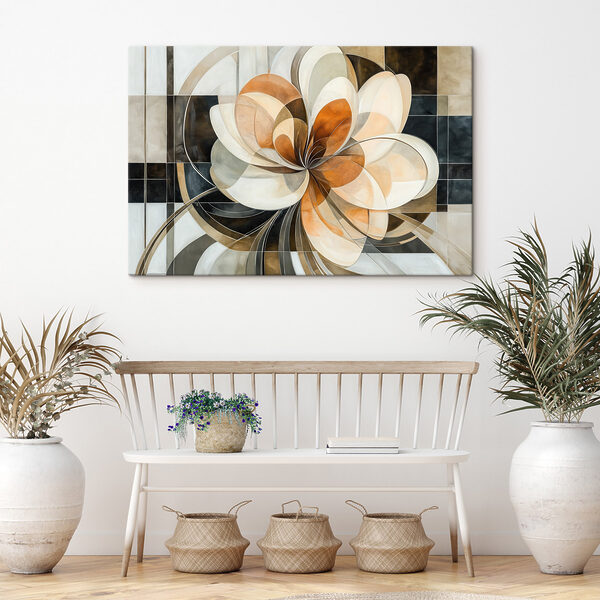 Abstract flower in soft hues
