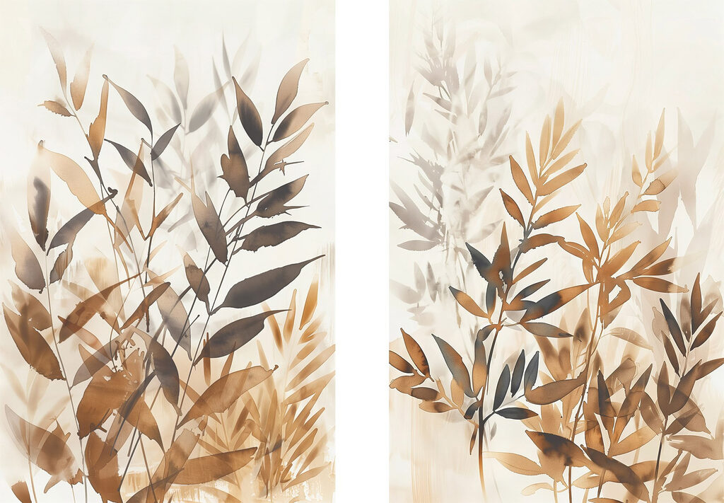 Soft botanical elegance in muted tones Soft botanical elegance in muted tones