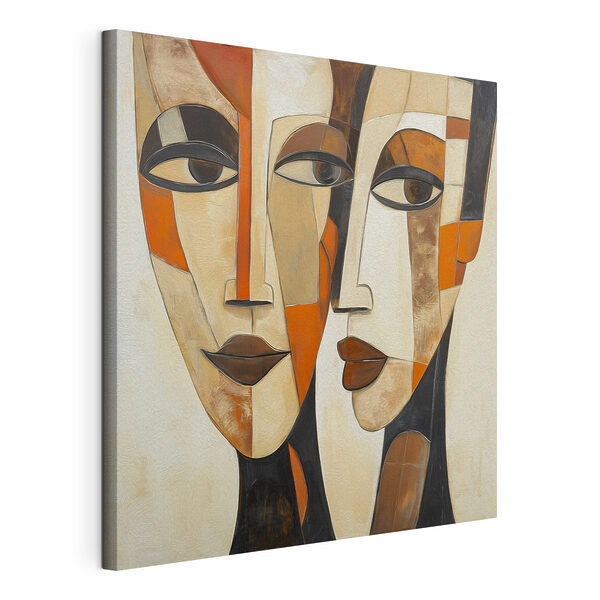 Painting of two faces Painting of two faces