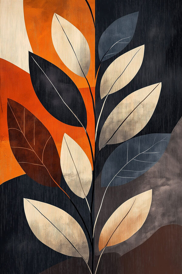 Colorful abstract foliage design artwork Colorful abstract foliage design artwork