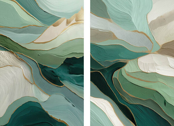 Two images of a painting