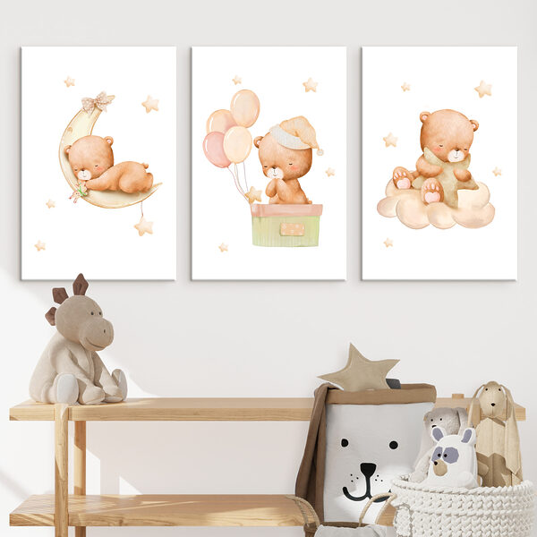 Teddy bear in a box with balloons Teddy bear in a box with balloons