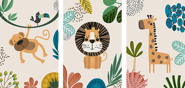 Lion with a crown and leaves Lion with a crown and leaves