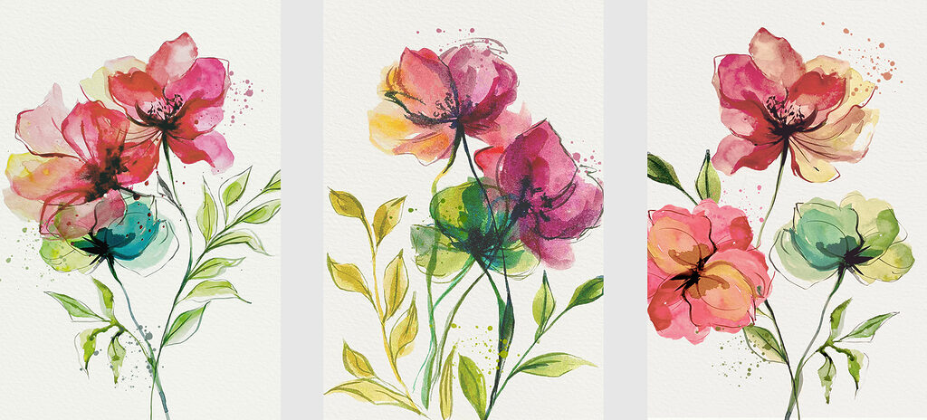 Collage of flowers Collage of flowers