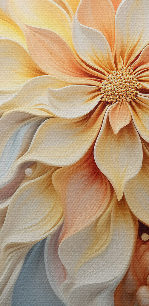 - Elegant blooms in soft pastel hues - Elegant blooms in soft pastel hues