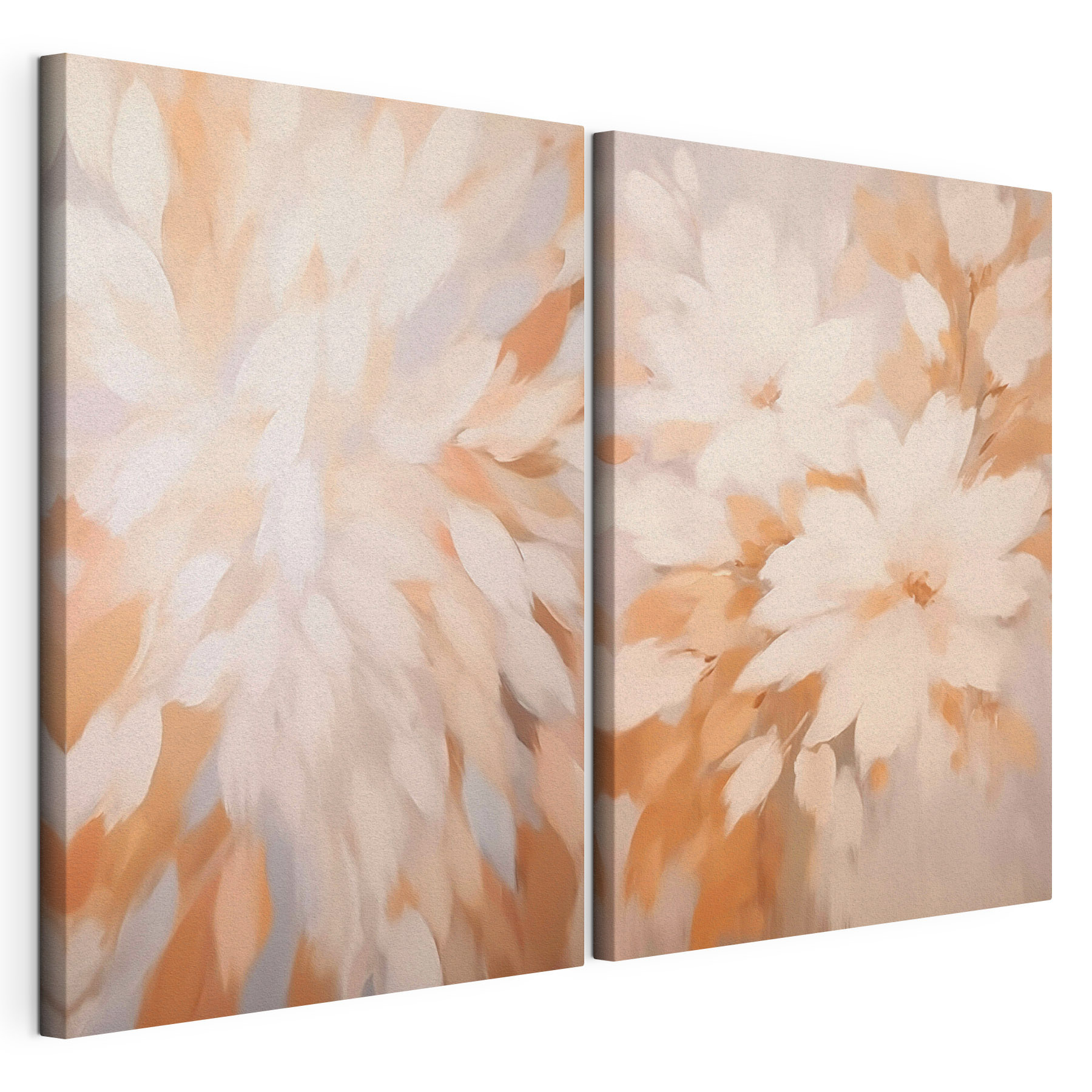 Painting of flowers on a wall Painting of flowers on a wall
