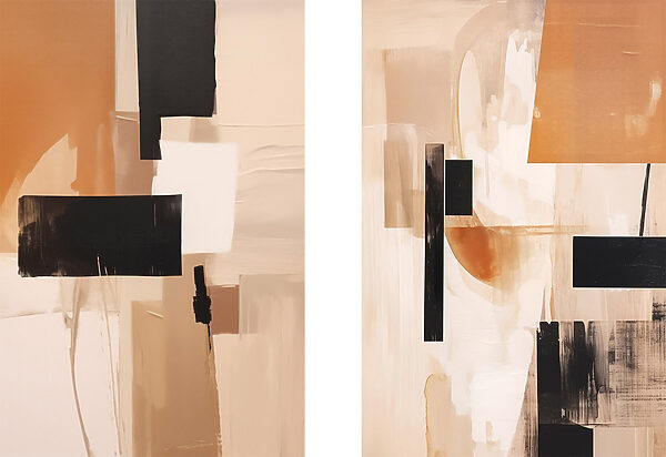 Painting of a couple of squares