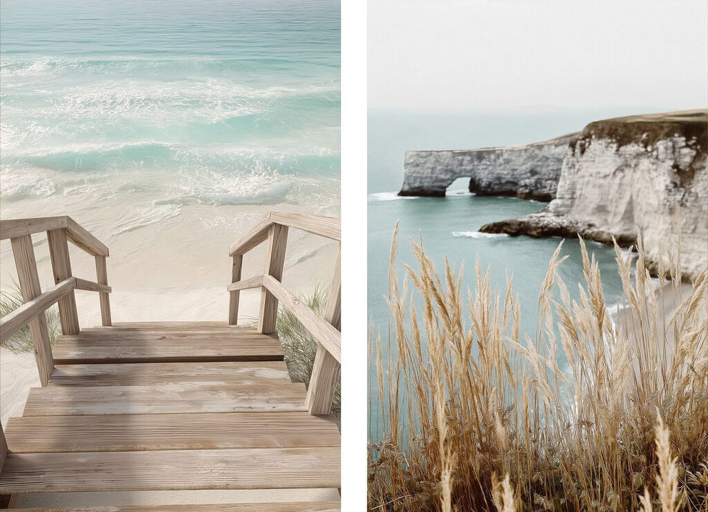 Wooden walkway leading to a beach Wooden walkway leading to a beach