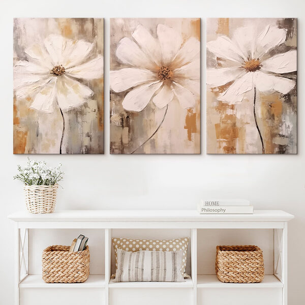 Three pieces of artwork Three pieces of artwork
