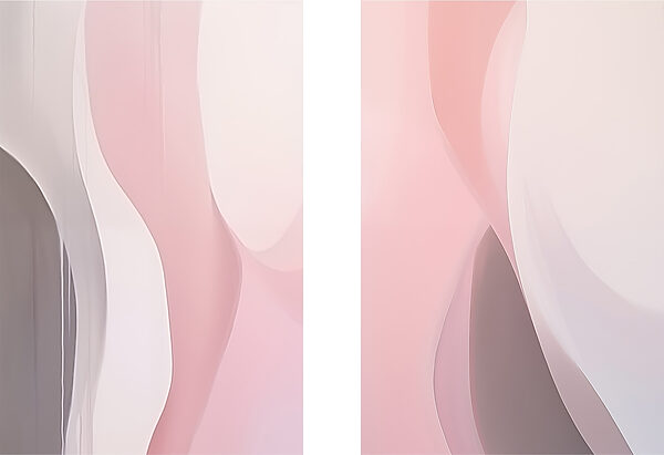 Soft curves in gentle hues Soft curves in gentle hues