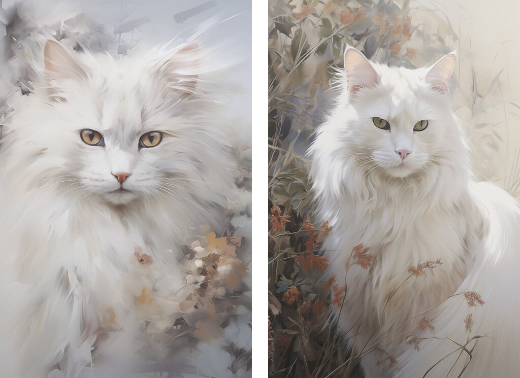 White cat with yellow eyes White cat with yellow eyes