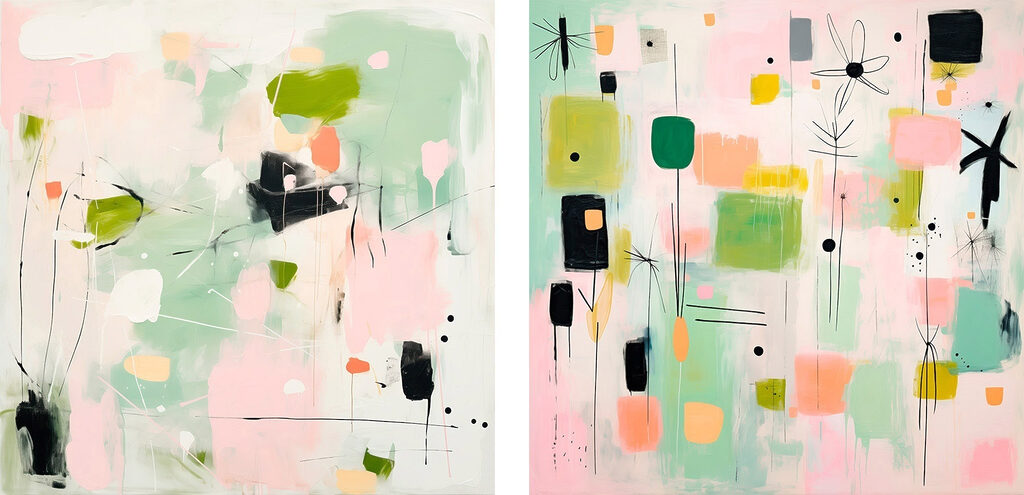 Painting of different colors Painting of different colors