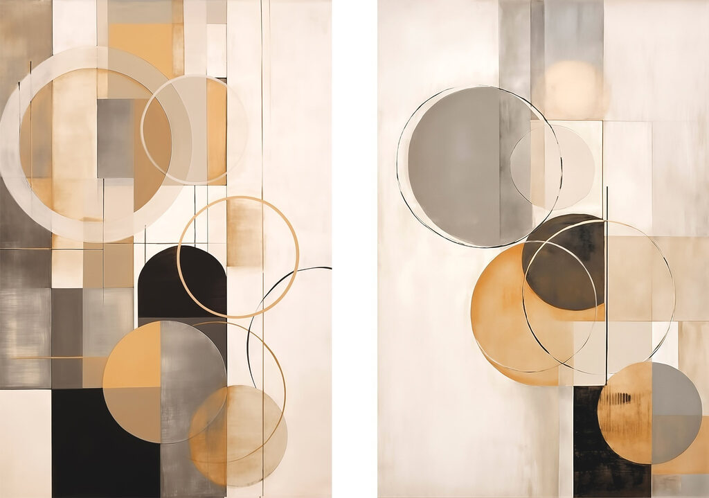 Pair of art pieces