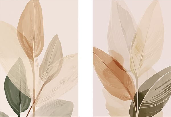 Nature-inspired minimalist leaf design