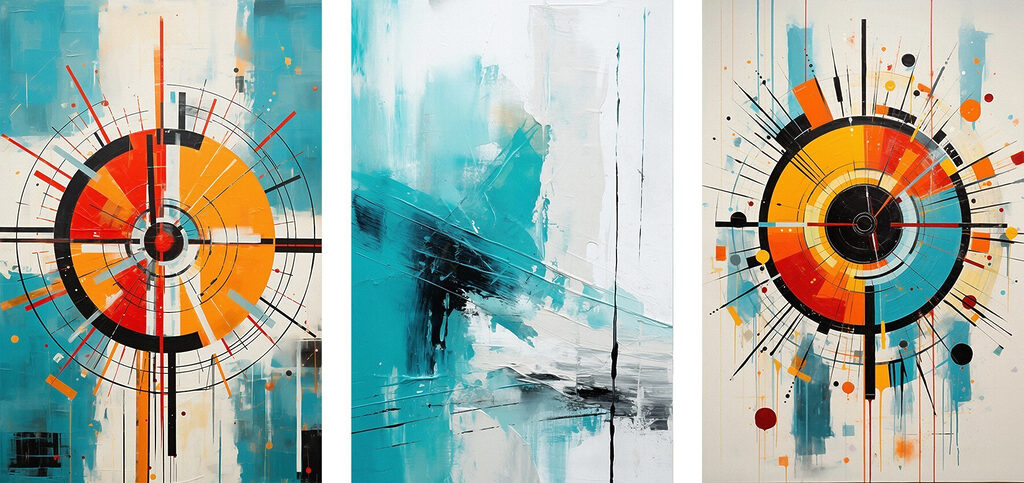 Three pieces of art